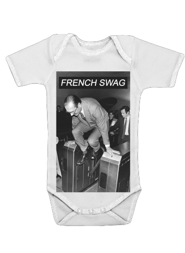  President Chirac Metro French Swag voor Baby short sleeve onesies