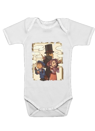  Professeur Layton voor Baby short sleeve onesies