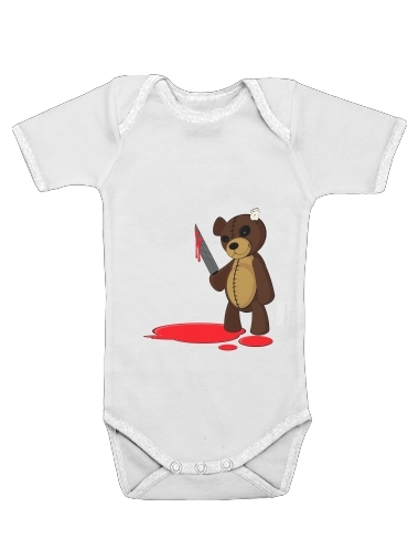  Psycho Teddy voor Baby short sleeve onesies