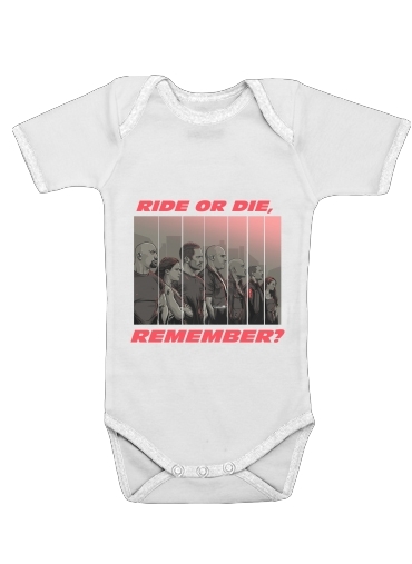  Ride or die, remember? voor Baby short sleeve onesies