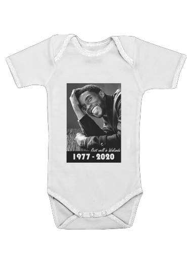  RIP Chadwick Boseman 1977 2020 voor Baby short sleeve onesies