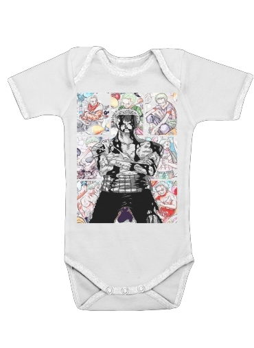  Roronoa Zoro My Life for my friends voor Baby short sleeve onesies