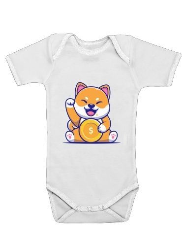  Shiba Inu Crypto voor Baby short sleeve onesies