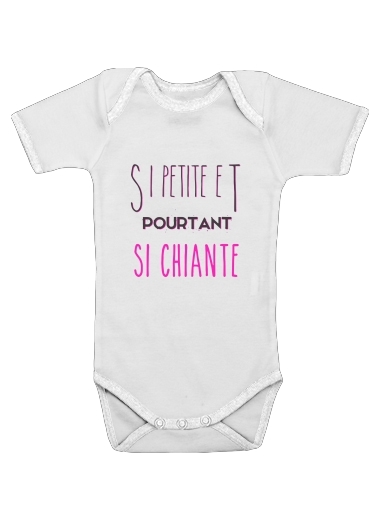  Si petite et pourtant si chiante voor Baby short sleeve onesies