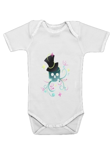  Skull Pop Art Disco voor Baby short sleeve onesies