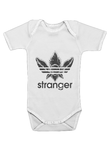  Stranger Things Demogorgon Monster JOKE Adidas Parodie Logo Serie TV voor Baby short sleeve onesies