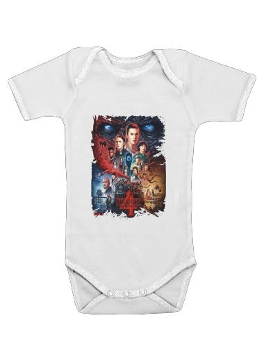  Stranger Things Season 4 voor Baby short sleeve onesies