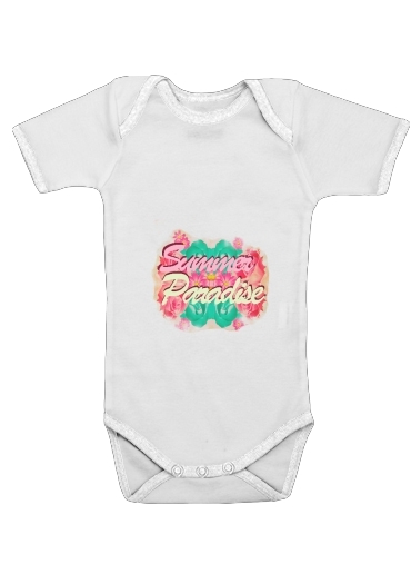  summer paradise voor Baby short sleeve onesies