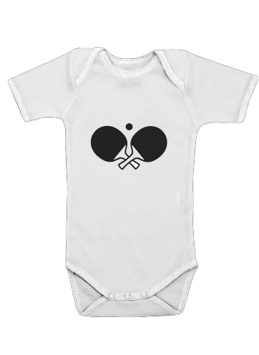  Table Tennis - Ping Pong voor Baby short sleeve onesies