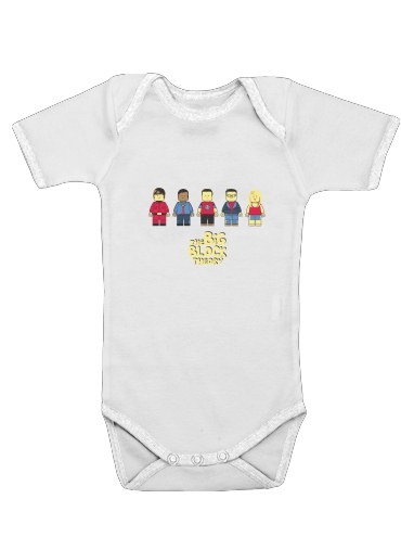  The Big Block Theory voor Baby short sleeve onesies