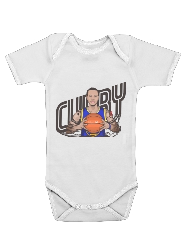  The Warrior of the Golden Bridge - Curry30 voor Baby short sleeve onesies