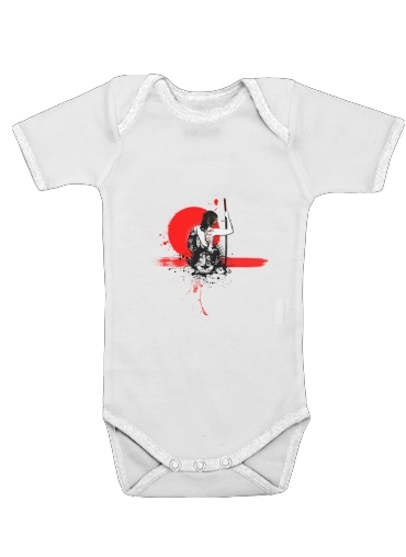  Trash Polka - Female Samurai voor Baby short sleeve onesies