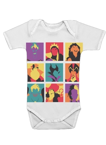  Villains pop voor Baby short sleeve onesies