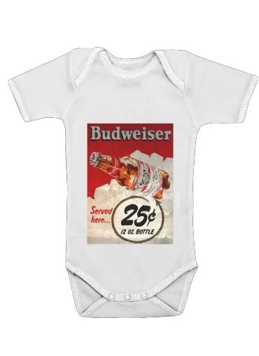  Vintage Budweiser voor Baby short sleeve onesies