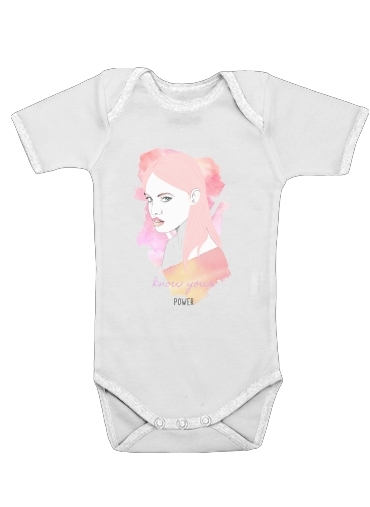  Woman Fight For power voor Baby short sleeve onesies