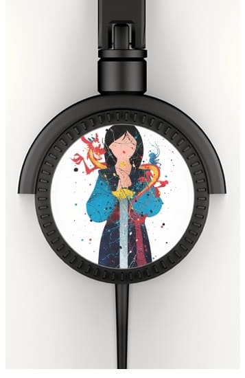  Mulan Princess Watercolor Decor voor hoofdtelefoon