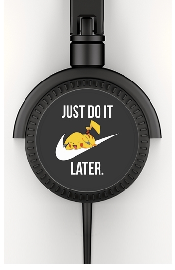  Nike Parody Just Do it Later X Pikachu voor hoofdtelefoon