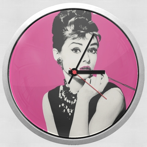  audrey hepburn voor Wandklok