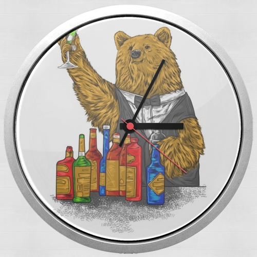  Bartender Bear voor Wandklok