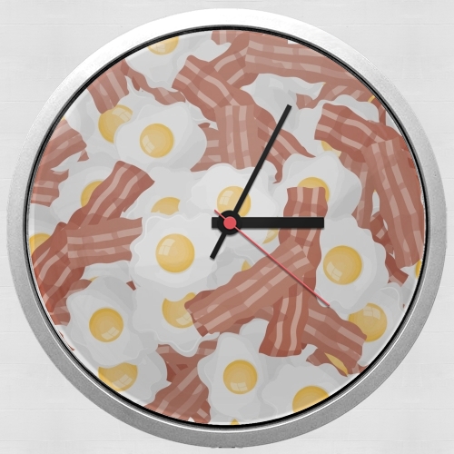  Breakfast Eggs and Bacon voor Wandklok