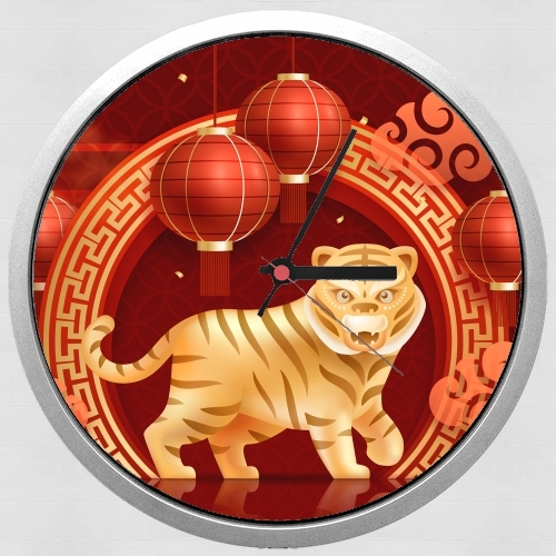  chinese new year Tiger voor Wandklok