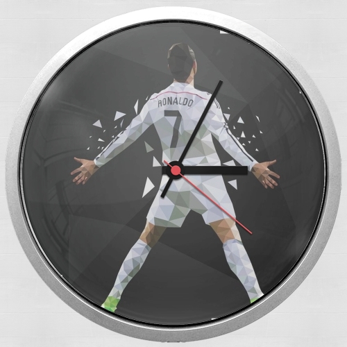  Cristiano Ronaldo Celebration Piouuu GOAL Abstract ART voor Wandklok