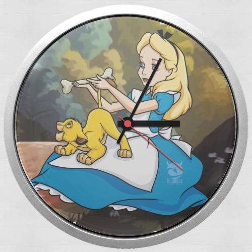  Disney Hangover Alice and Simba voor Wandklok