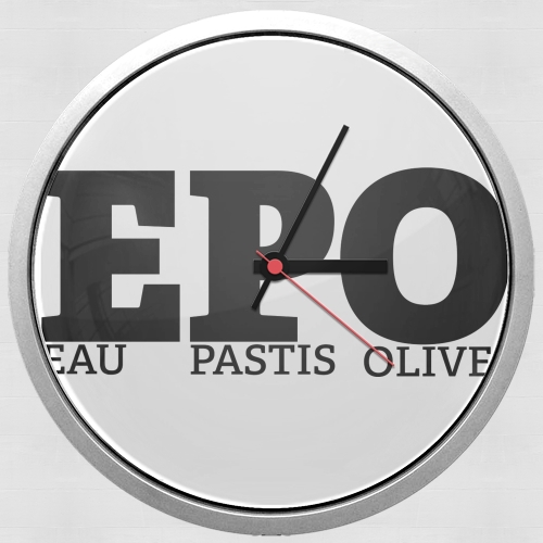  EPO Eau Pastis Olive voor Wandklok