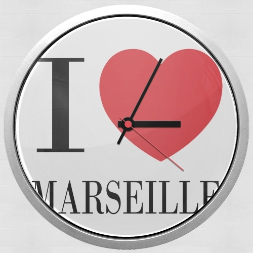  I love Marseille voor Wandklok