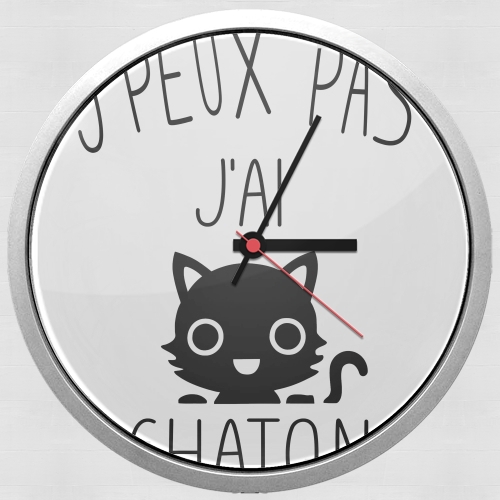  Je peux pas jai chaton voor Wandklok