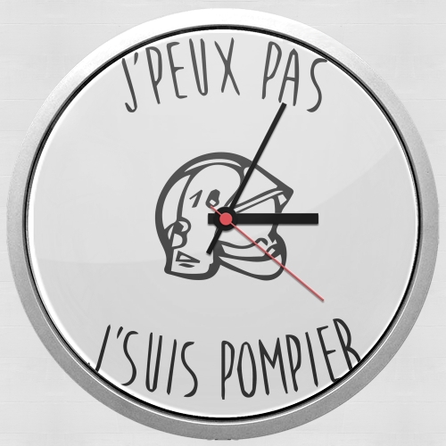  Je peux pas je suis pompier voor Wandklok