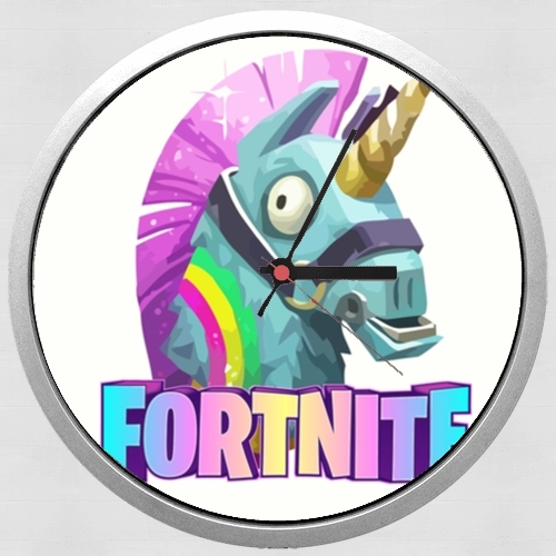   Unicorn video games Fortnite voor Wandklok