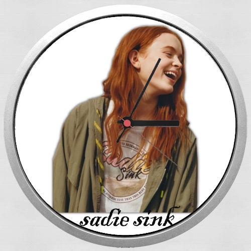  Sadie Sink collage voor Wandklok