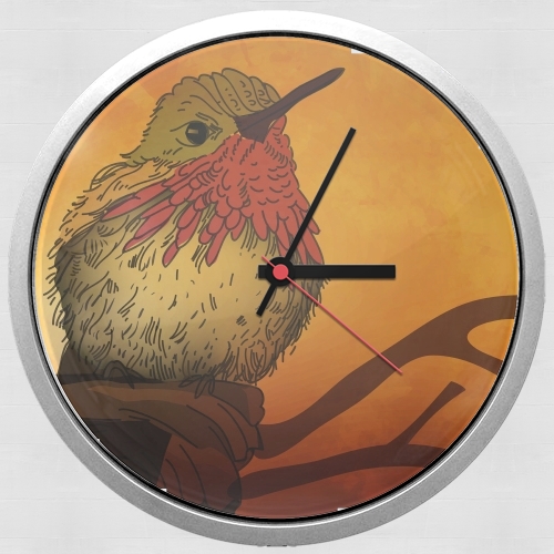  Sunset Bird voor Wandklok