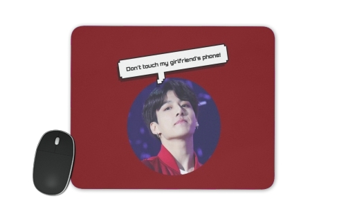  bts jungkook dont touch  girlfriend phone voor Mousepad