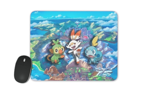  Galar Rules scorbunny Grookey Sobble voor Mousepad