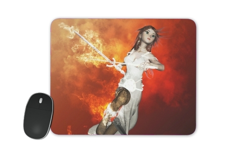  Girl with swords voor Mousepad