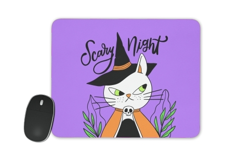  halloween cat sorcerer voor Mousepad