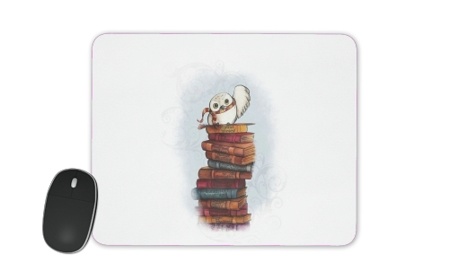  Owl and Books voor Mousepad