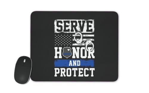  Police Serve Honor Protect voor Mousepad