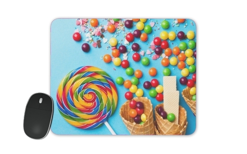  Waffle Cone Candy Lollipop voor Mousepad