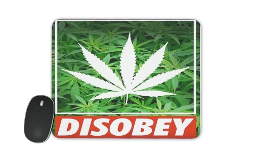  Weed Cannabis Disobey voor Mousepad