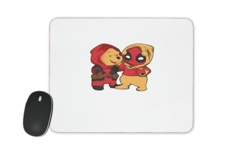  Winnnie the Pooh x Deadpool voor Mousepad