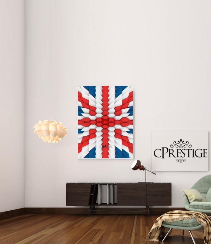  3D Poly Union Jack London flag voor Bericht lijm 30 * 40 cm