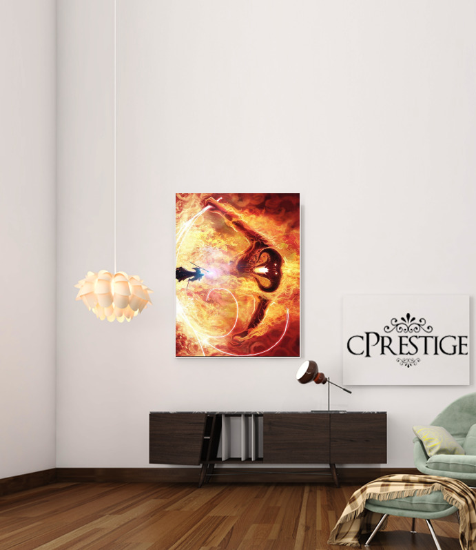  Balrog Fire Demon voor Bericht lijm 30 * 40 cm