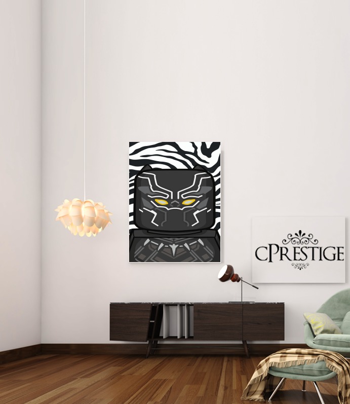  Bricks Black Panther voor Bericht lijm 30 * 40 cm