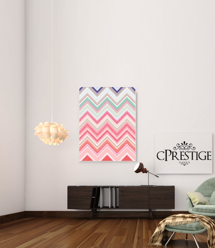  colorful chevron in pink voor Bericht lijm 30 * 40 cm