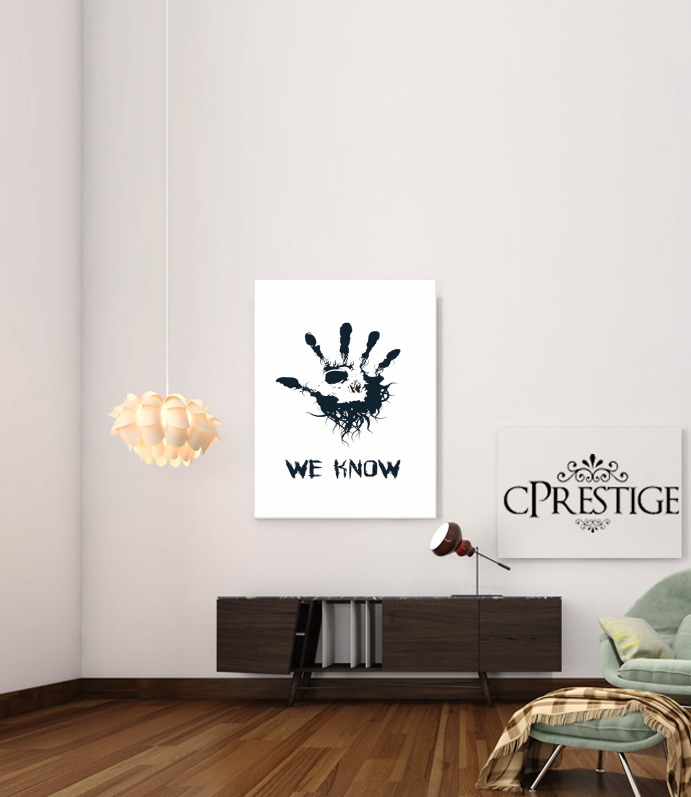  Dark Brotherhood we know symbol voor Bericht lijm 30 * 40 cm