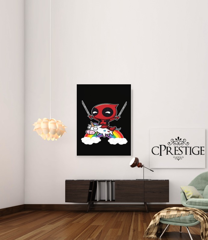  Deadpool Unicorn voor Bericht lijm 30 * 40 cm