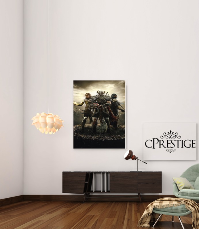  Elder Scrolls Knight voor Bericht lijm 30 * 40 cm